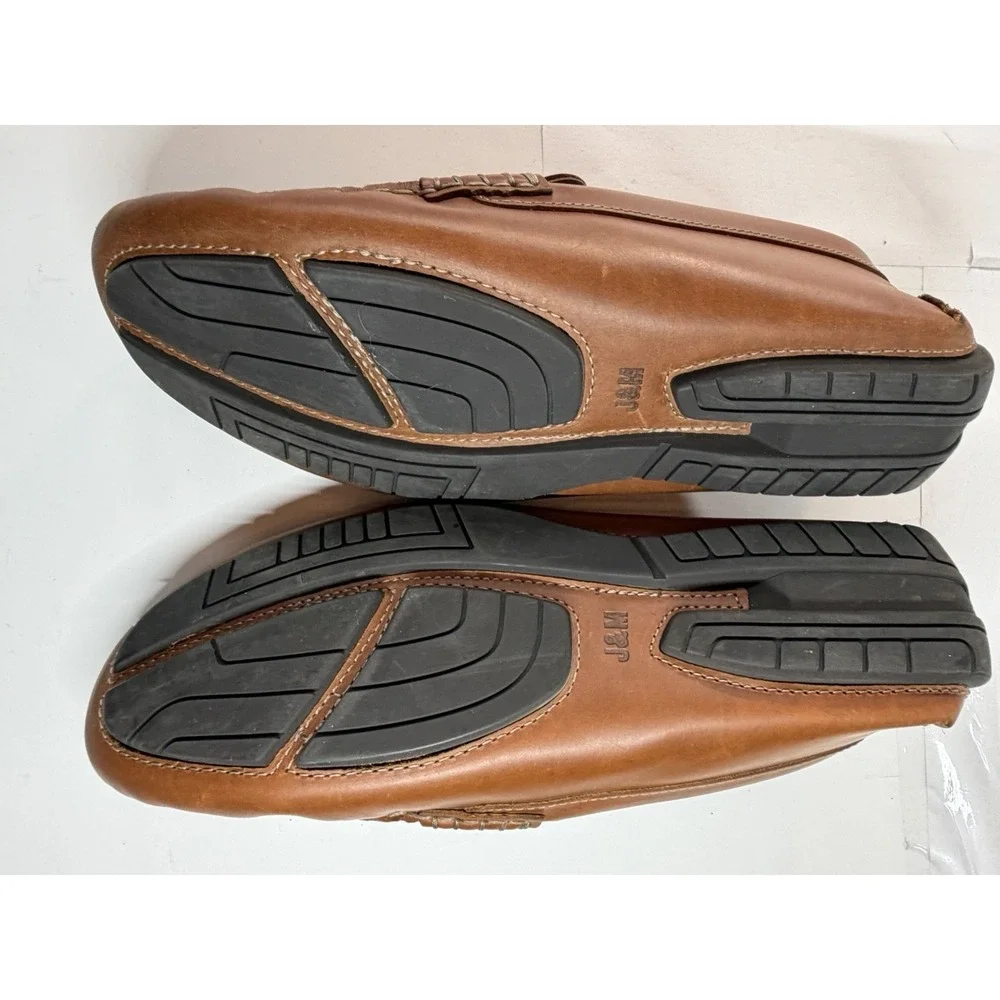 Classic Johnston & Murphy J&M Penny Driving Loafers Men's 9.5 A Brown Leather